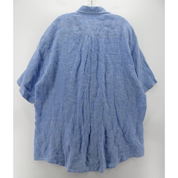 Peter Millar Shirt XL Linen Button Down Pocket Preppy Relaxed Knit - Picture 6 of 9